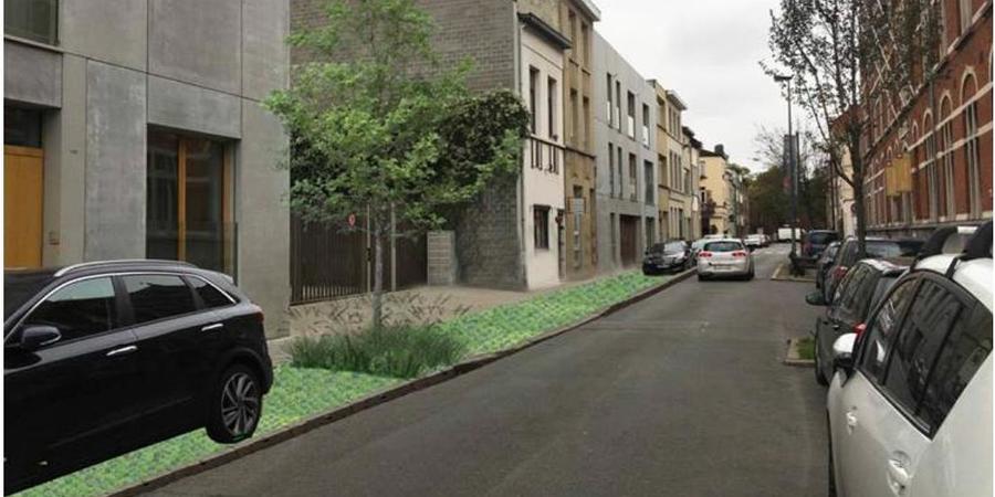 referentiebeeld groene parkeerstrook referentiebeeld groene parkeerstrook
